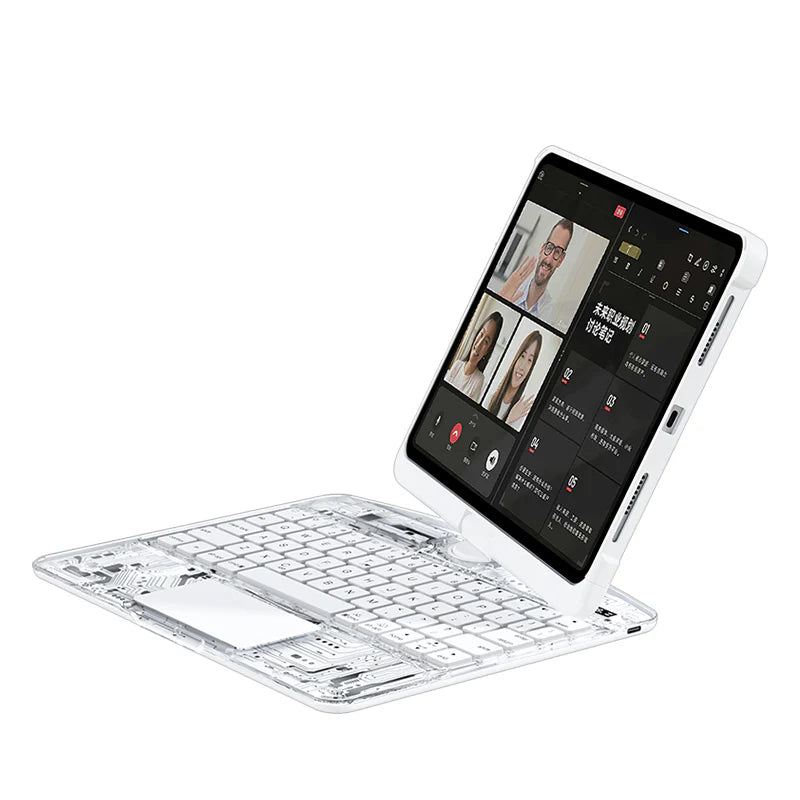 Transparent 360° iPad Keyboard